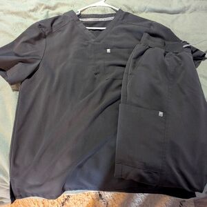 Dark Gray Fabletics Scrub Set